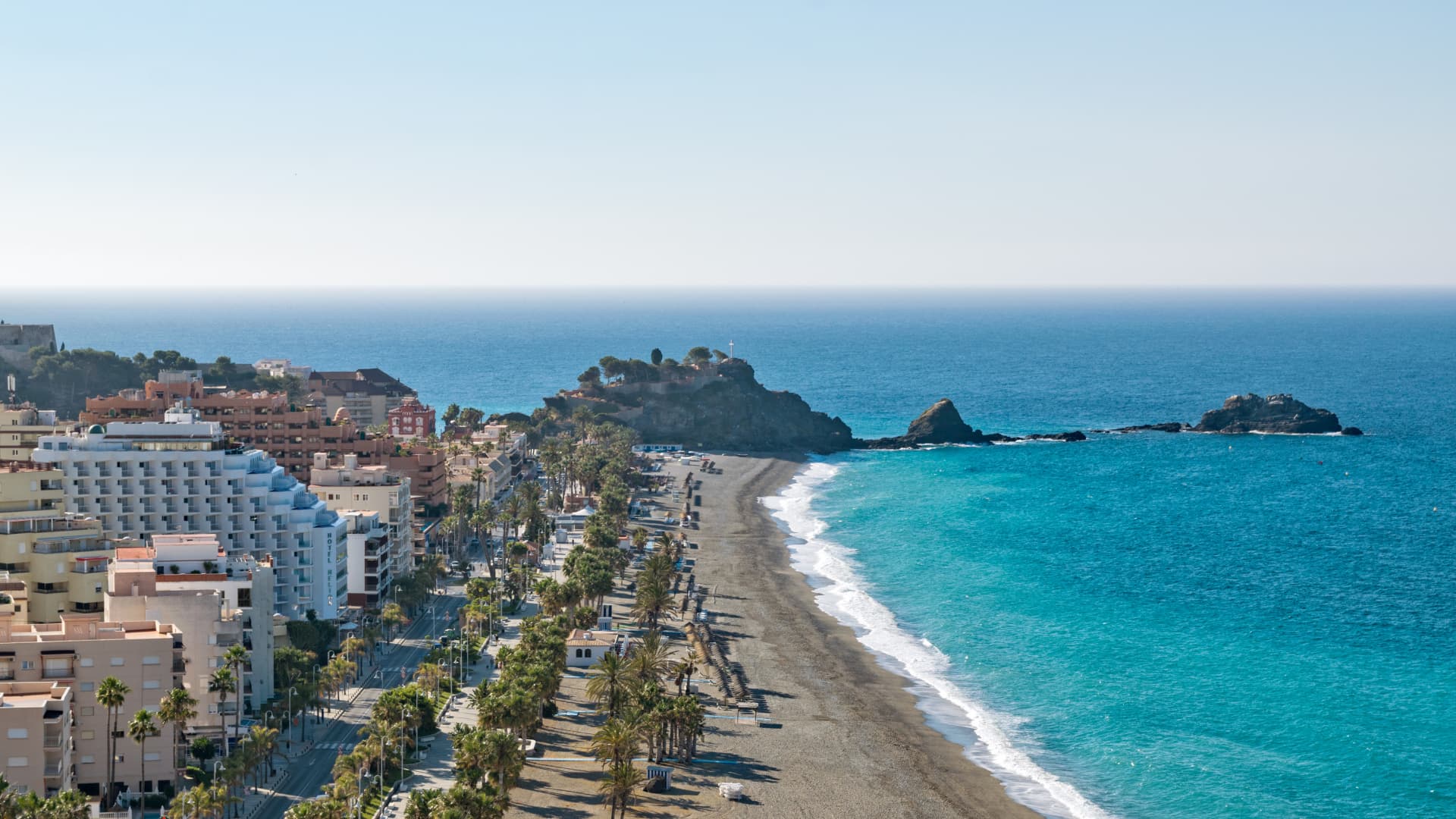 Malaga Coast and Malaga Beach